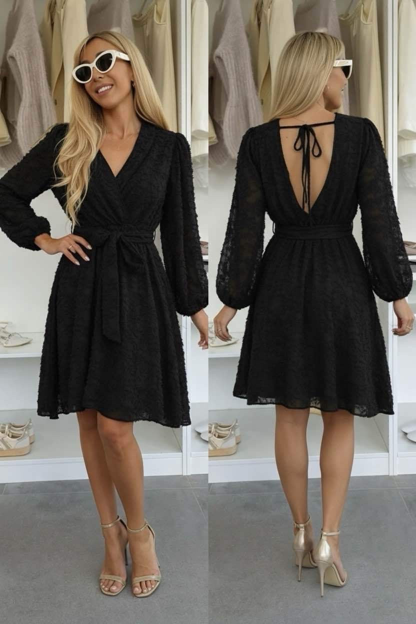Elegant Black Robe 9826