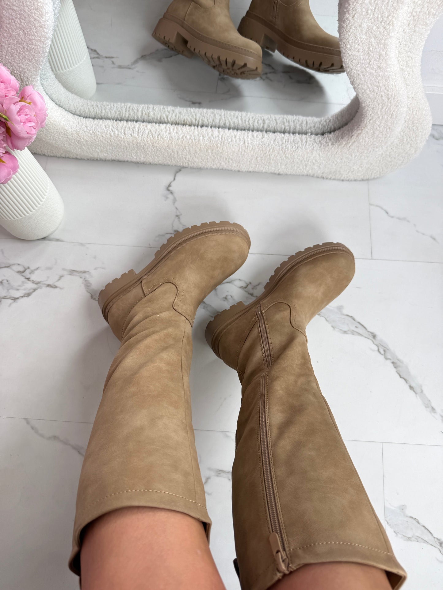 Anetta Kaki Bottes Montantes