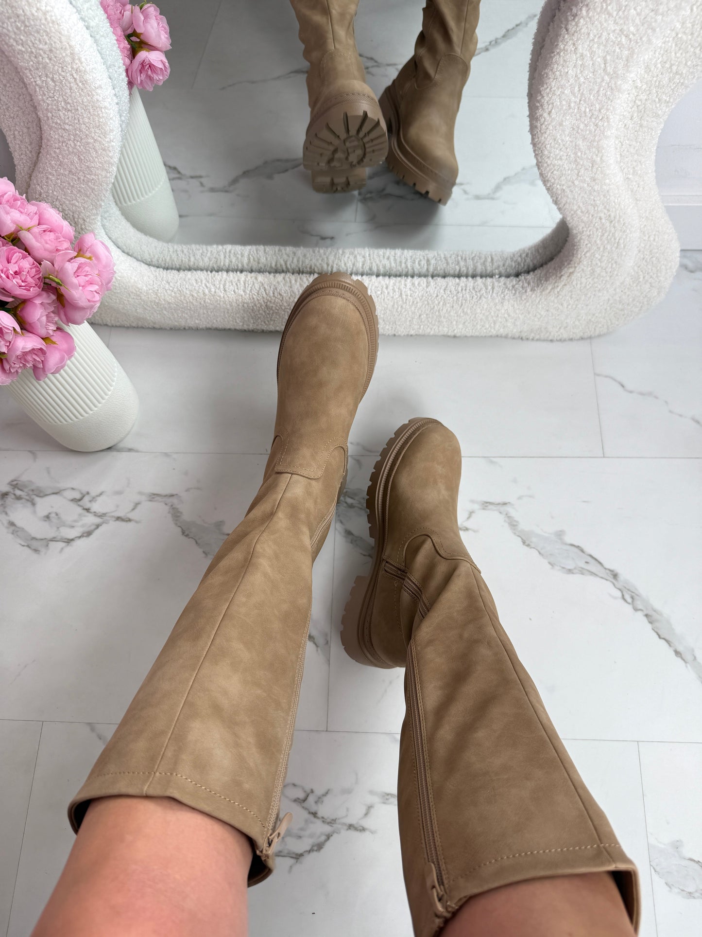 Anetta Kaki Bottes Montantes