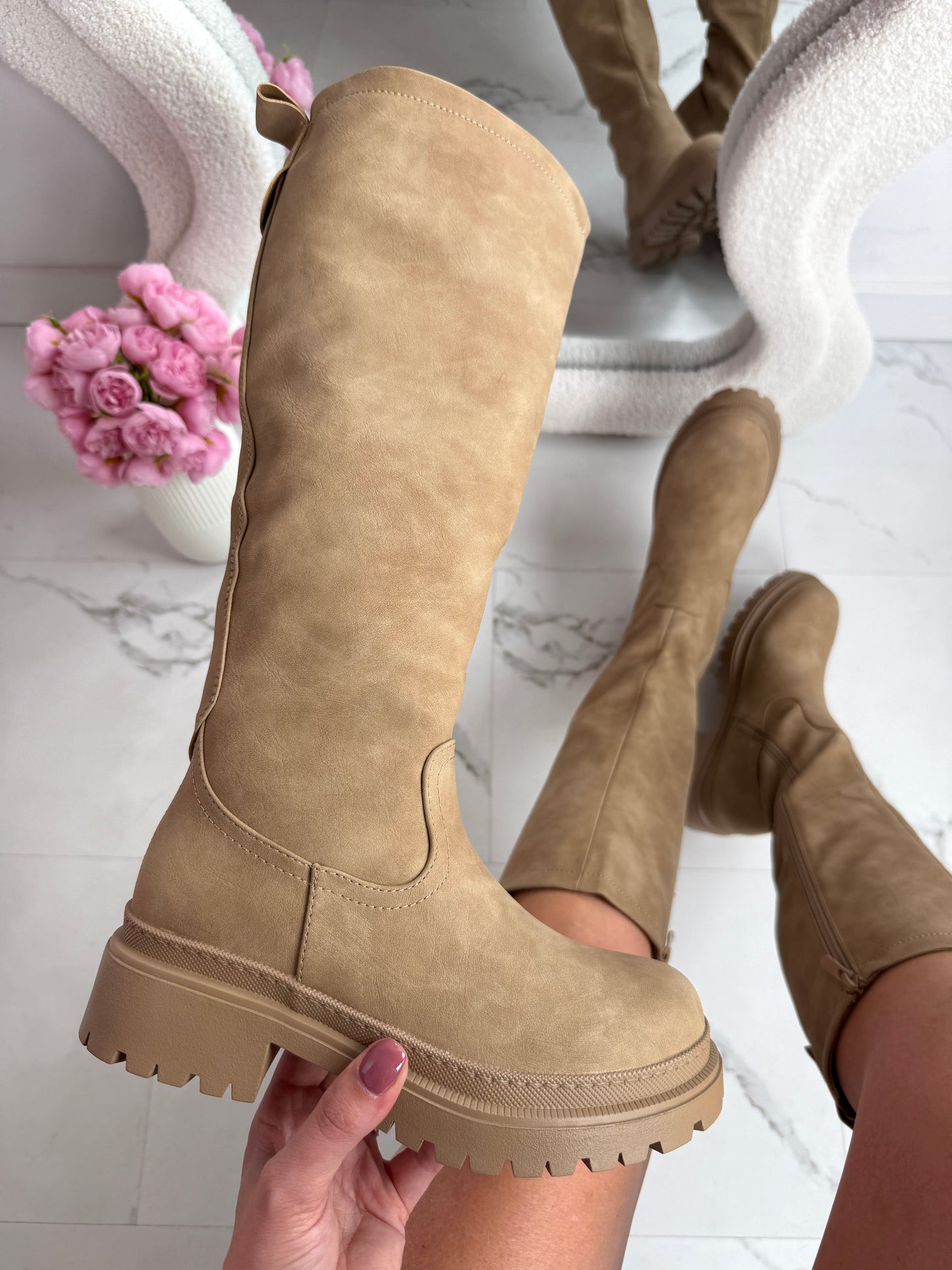 Anetta Kaki Bottes Montantes