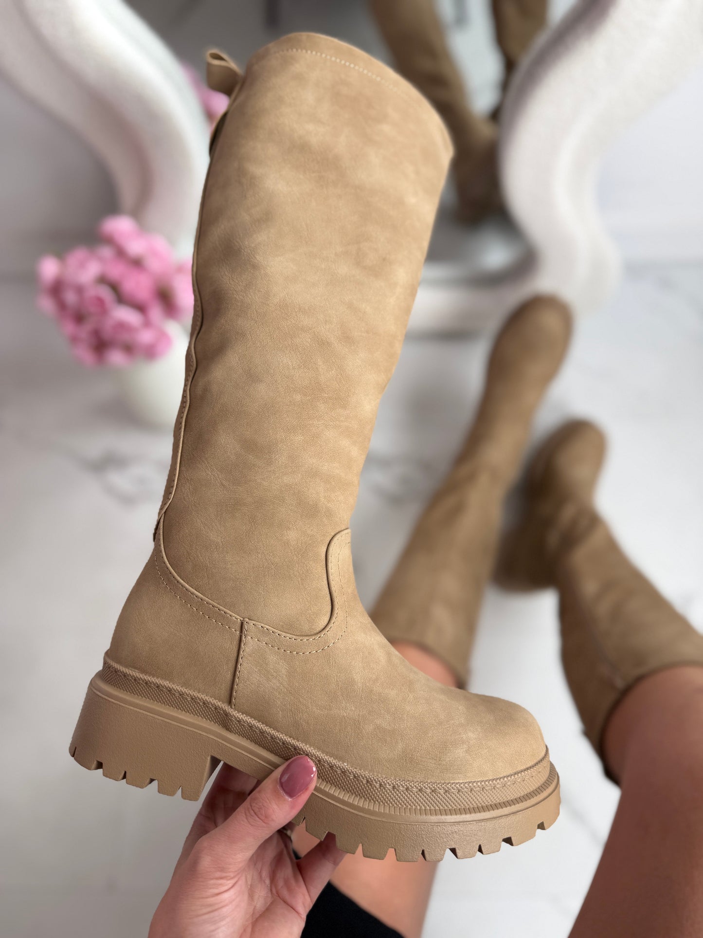 Anetta Kaki Bottes Montantes