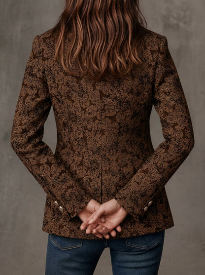 Antonia - Blazer en Jacquard à Motif Paisley