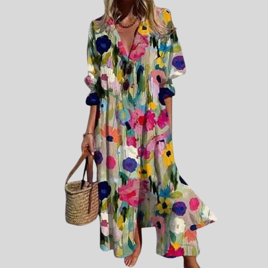 Zariah | Robe Maxi Bohémienne Élégante