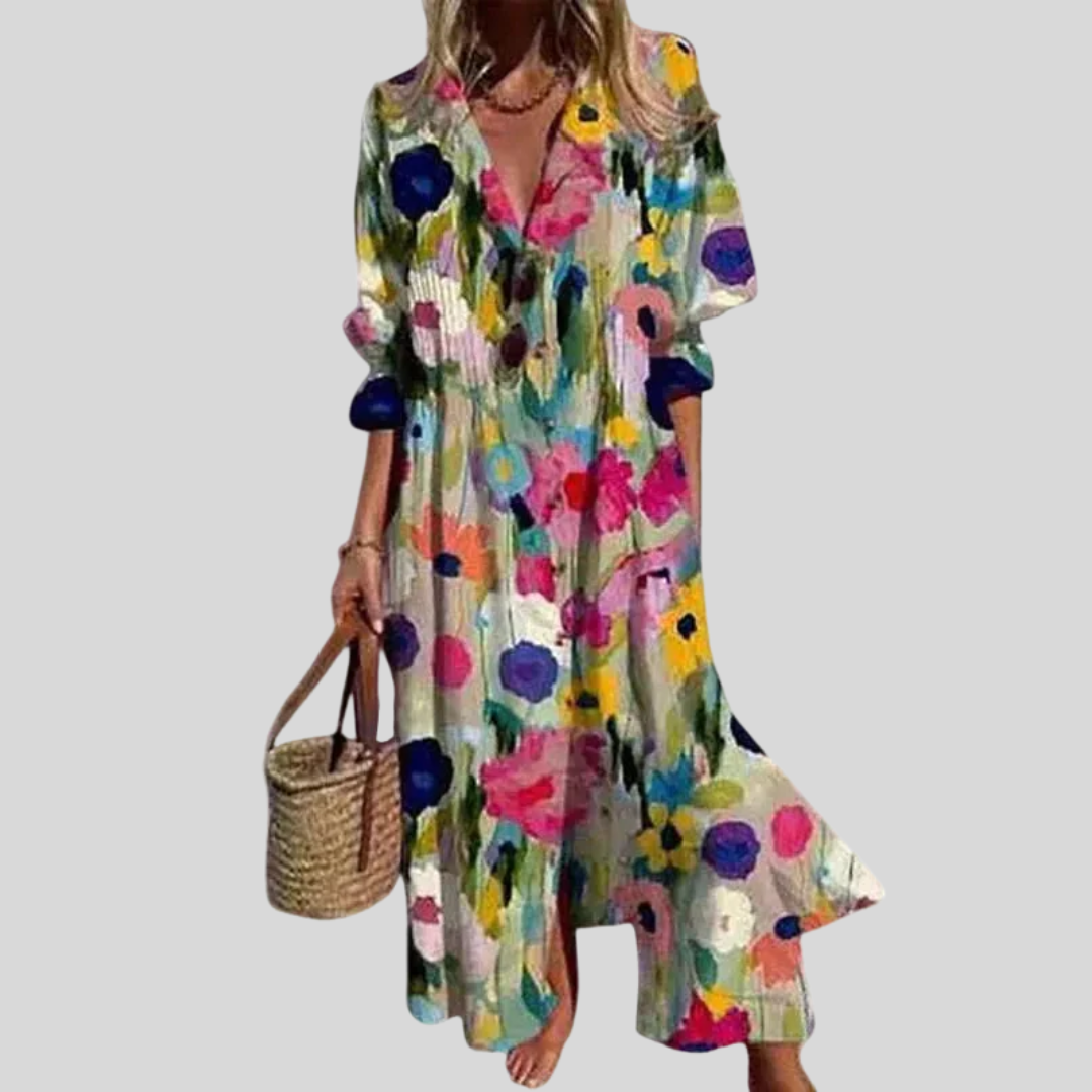 Zariah | Élégant robe longue de style bohème