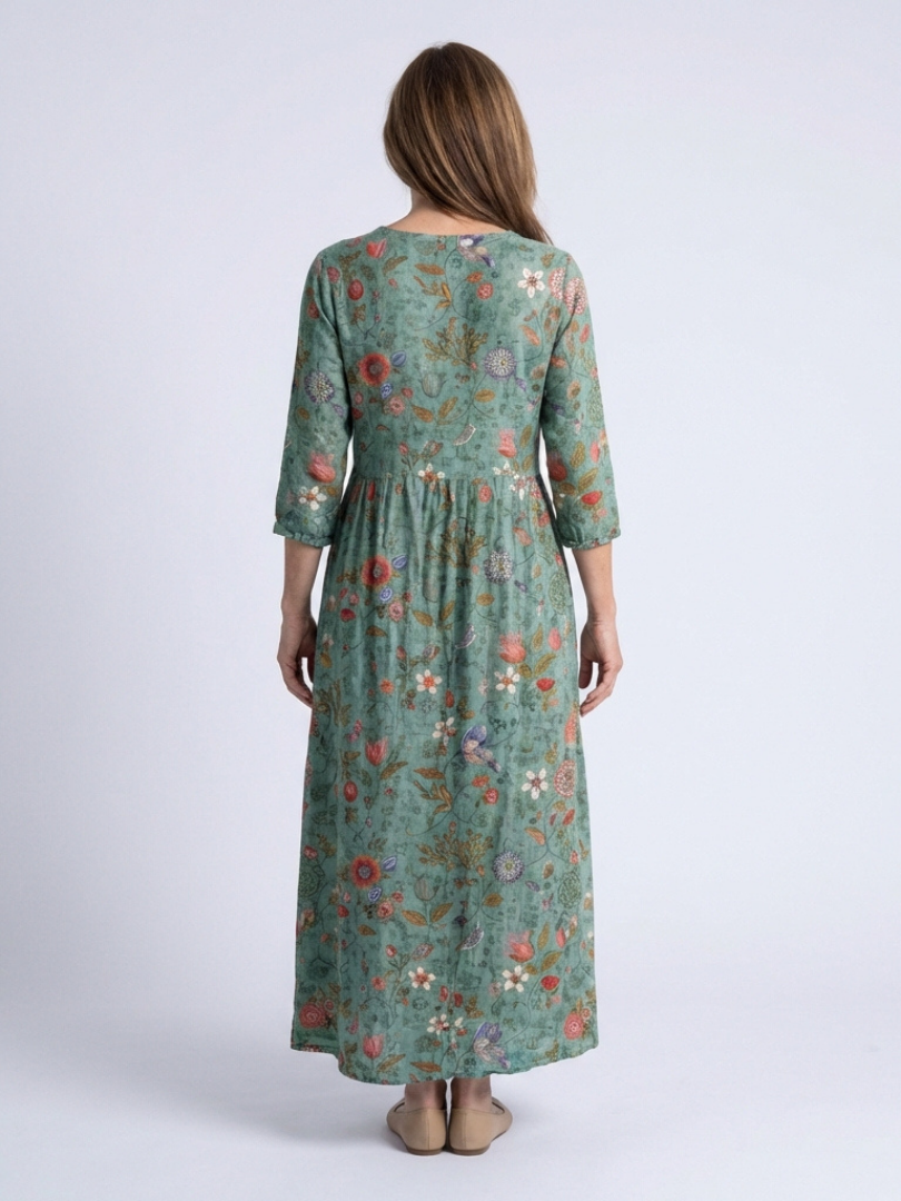 Marina – Robe maxi fluide et élégante à imprimé floral