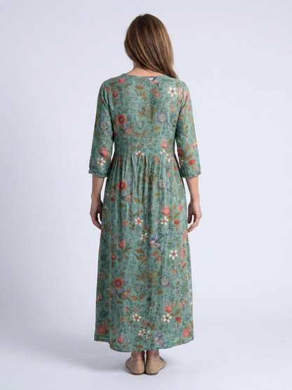 Marina – Robe maxi fluide et élégante à imprimé floral