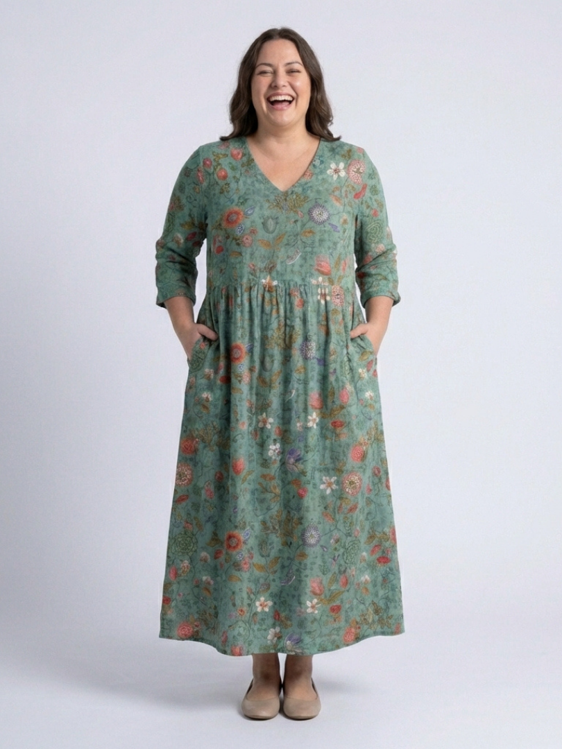 Marina – Robe maxi fluide et élégante à imprimé floral