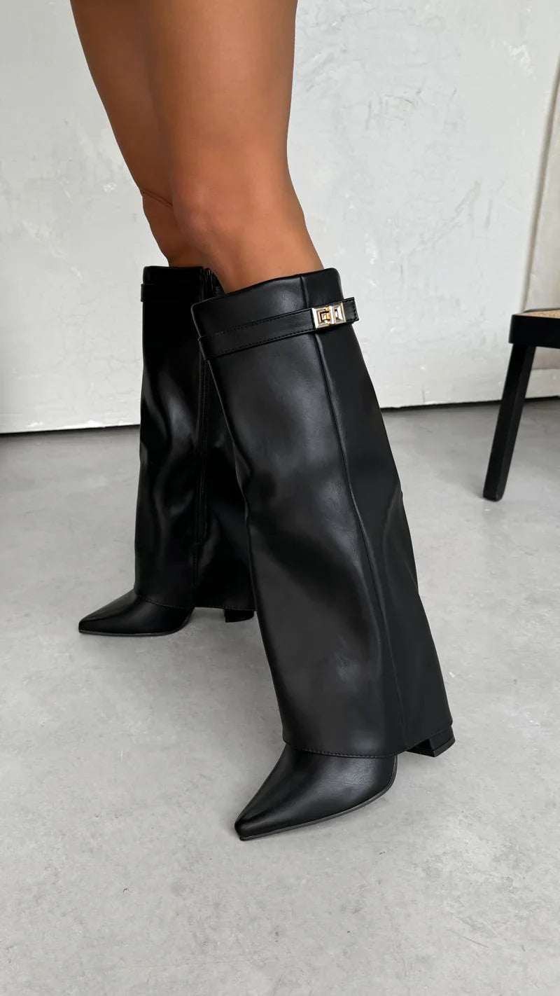 Lock Black Boots