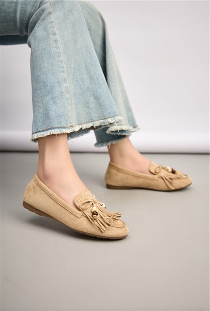 Taupe Mijas Moccasins