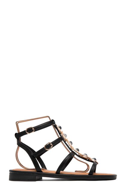 Victorine Black Sandals
