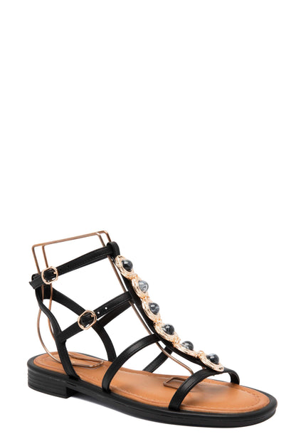 Victorine Black Sandals