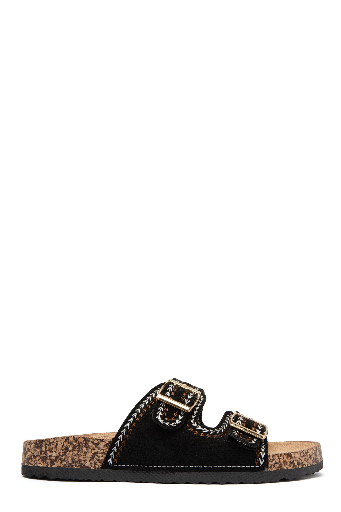 Black Patty Slide Sandals