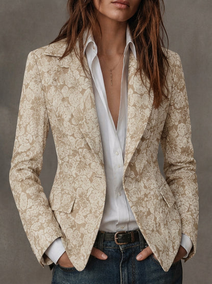 Antonia - Blazer en Jacquard à Motif Paisley