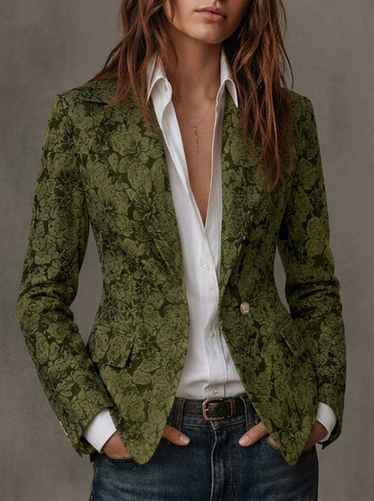 Antonia - Blazer en Jacquard à Motif Paisley