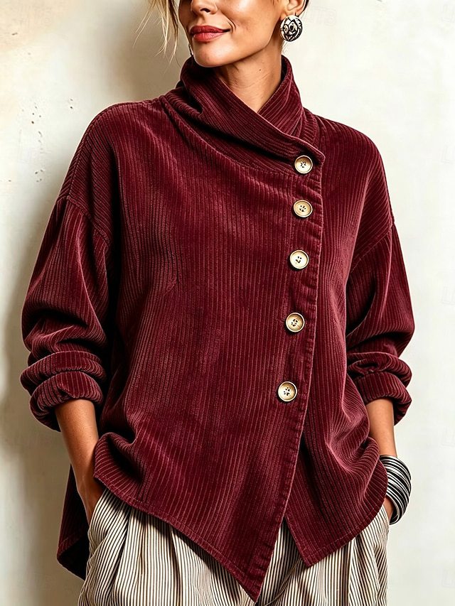 Claudia | Côtelé Velvet Sweater