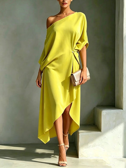 Camila – Robe élégante asymétrique