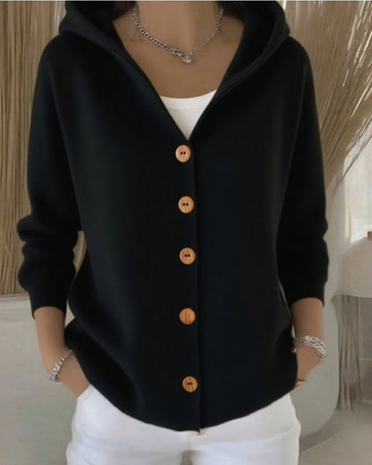 Zoé | Tricot Cardigan avec Capuche