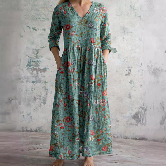 Lina | Robe fluide fleurie élégante