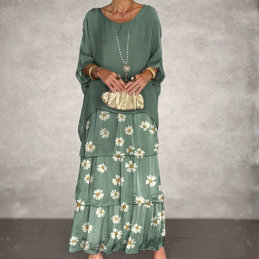 Lara – Robe longue fluide élégante