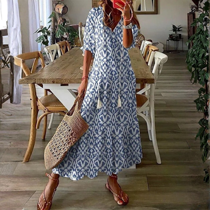 Luna | Robe midi de style boho décontracté
