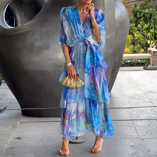 Cassia – Robe élégante en chiffon