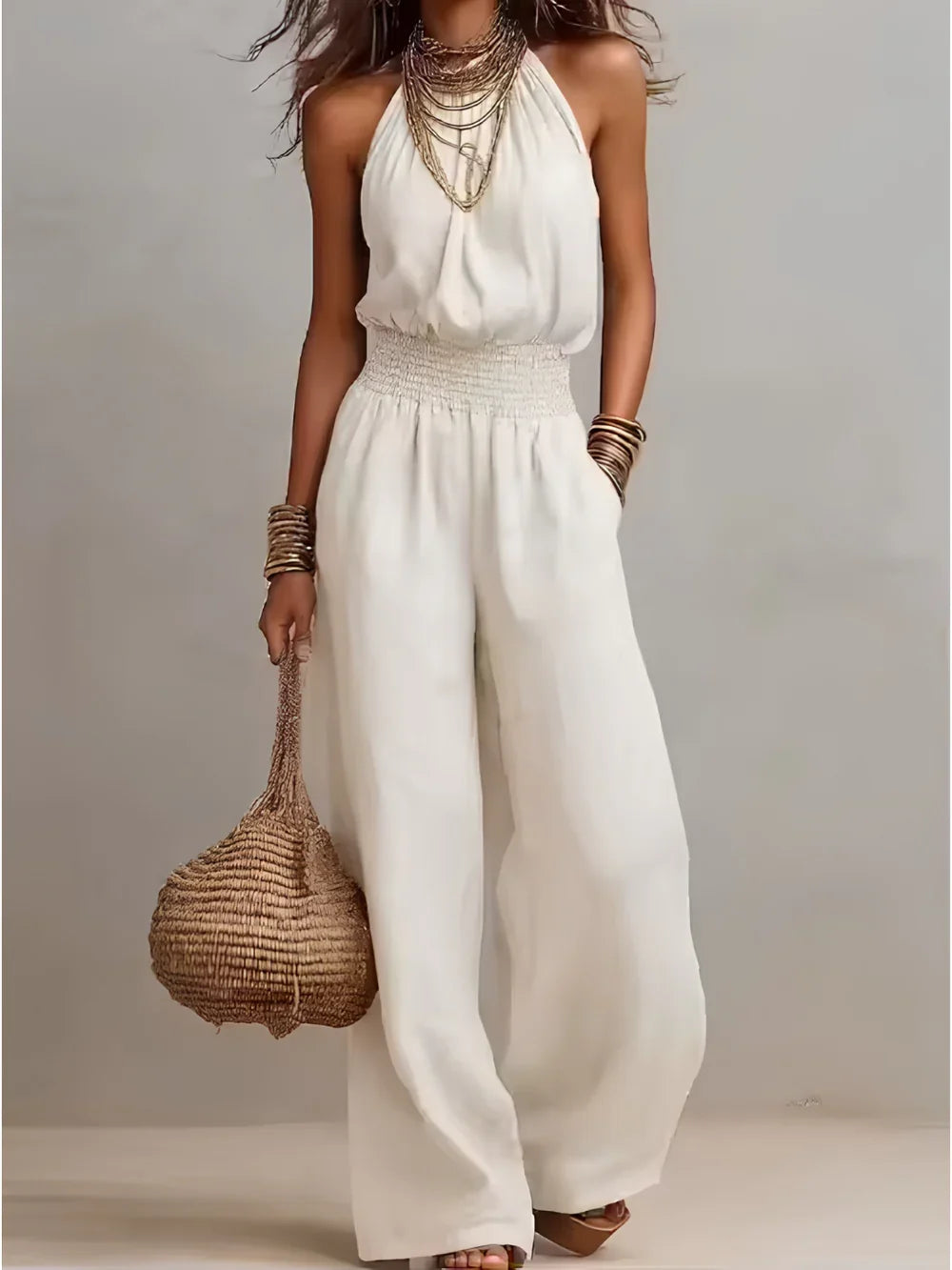 Ainara | Combinaison à col halter