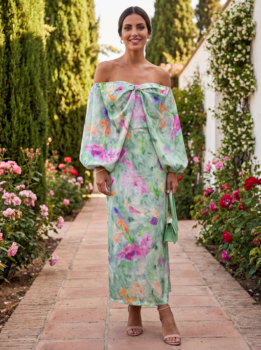 Robe Élégante Lindaraja en Tissu Luxueux – Maison EVORA
