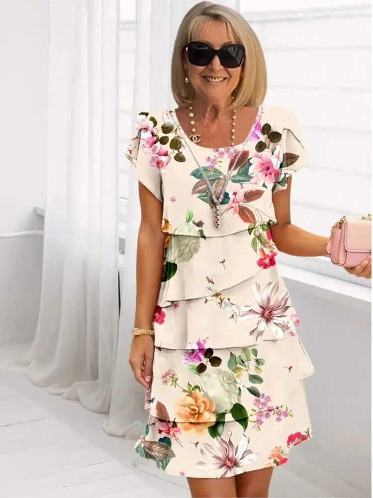 Hana – Robe élégance fluide à volants