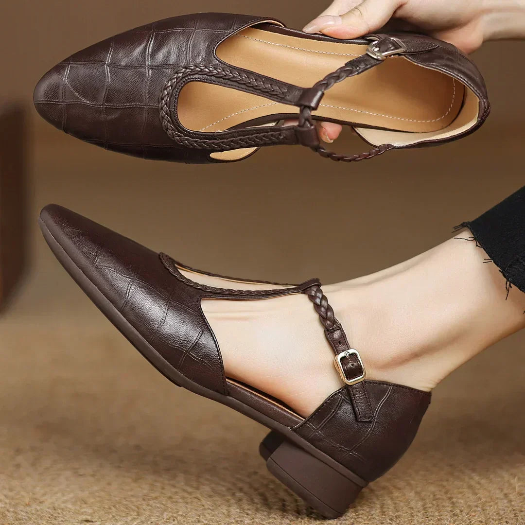 Éliane – Mary Janes en cuir