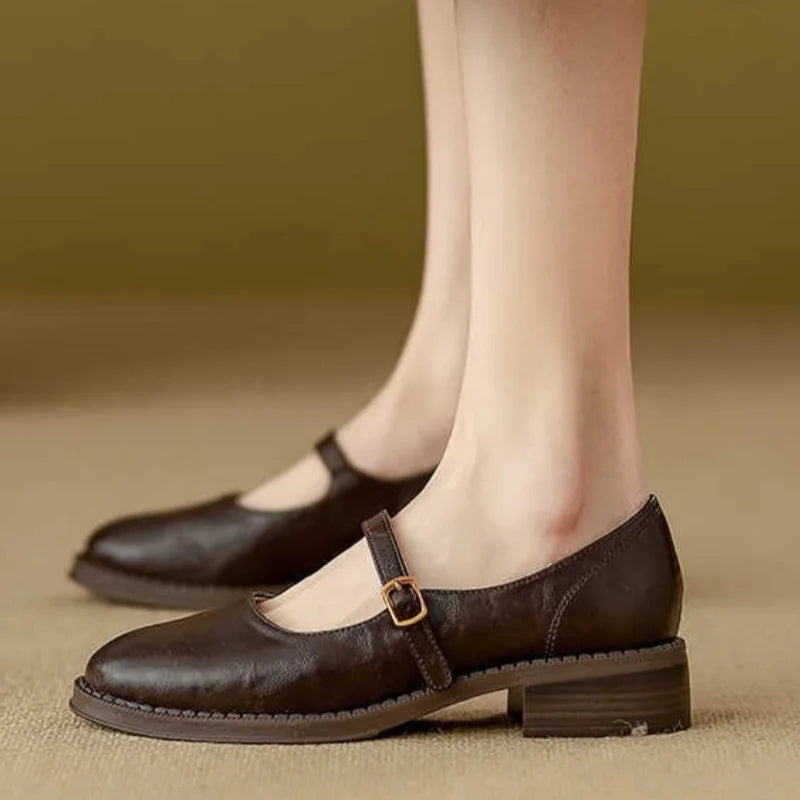 Brigitte – Mary Janes en cuir confort