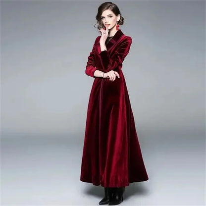 Seraphina | Manteau long en velours