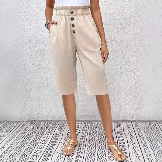 Éloane - Bermuda Boutonné