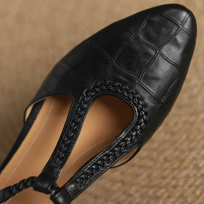 Éliane – Mary Janes en cuir