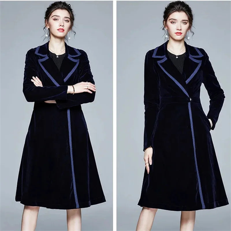 Seraphina | Manteau long en velours