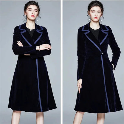 Seraphina | Manteau long en velours