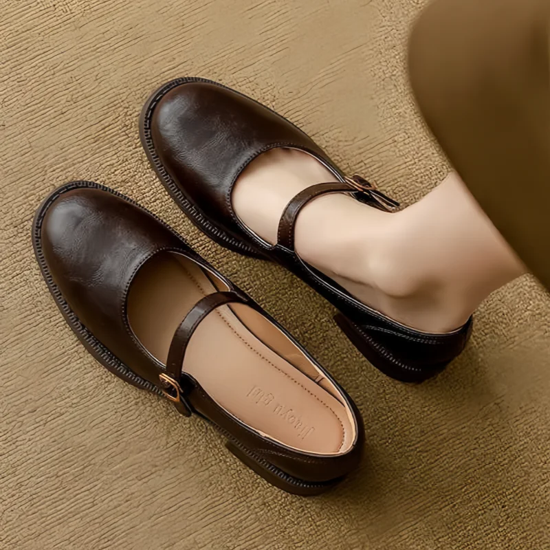 Brigitte – Mary Janes en cuir confort