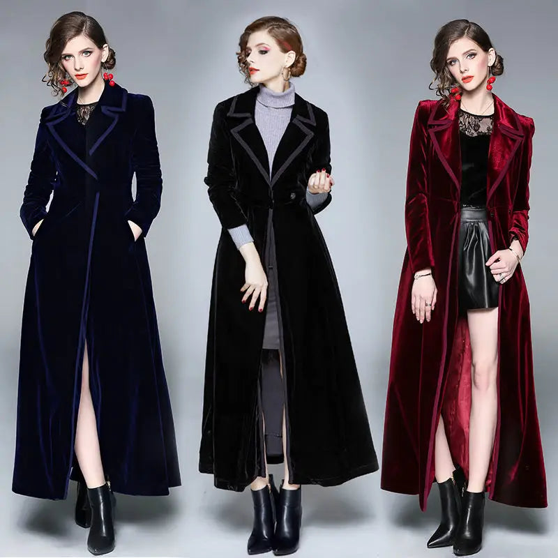 Seraphina | Manteau long en velours