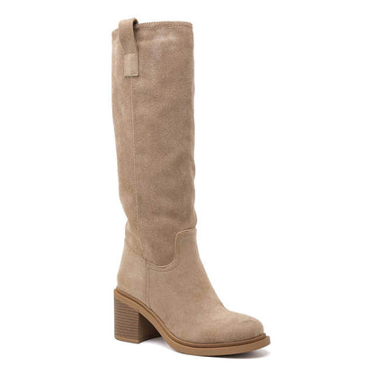 Khaki Saar Over-the-Knee Boots