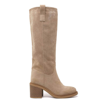 Khaki Saar Over-the-Knee Boots