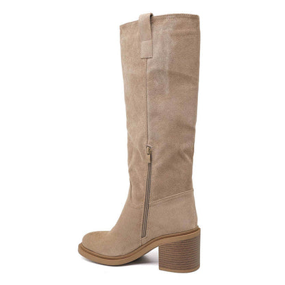 Khaki Saar Over-the-Knee Boots