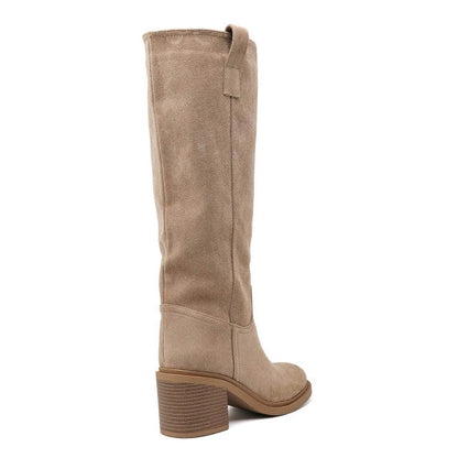 Khaki Saar Over-the-Knee Boots