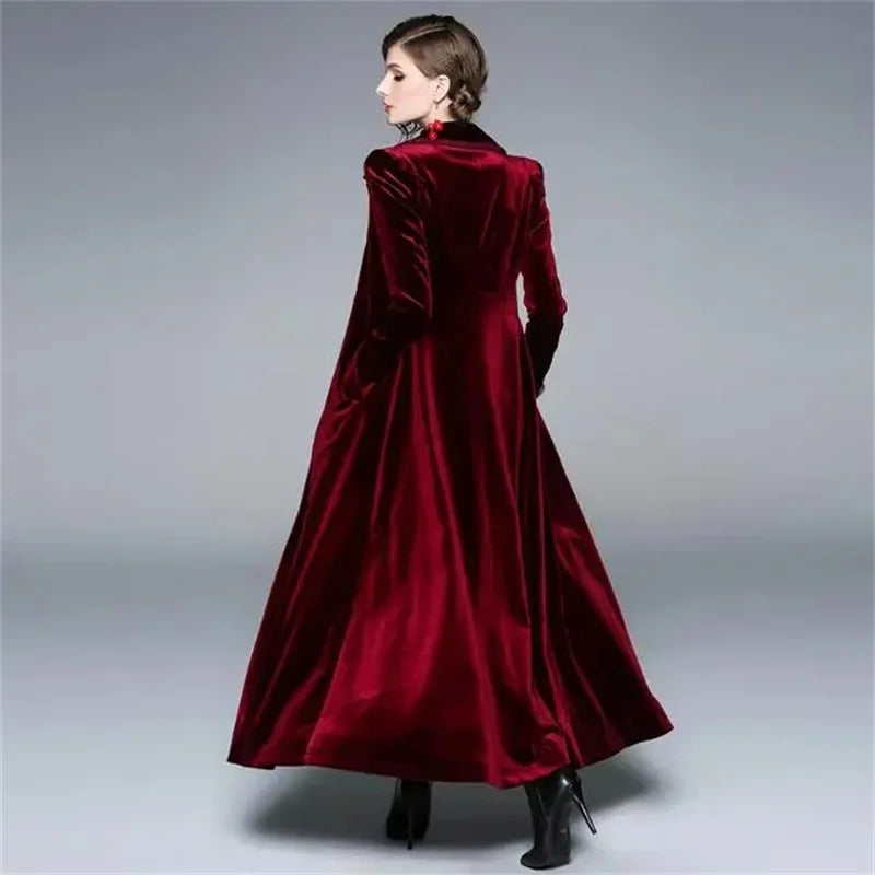 Seraphina | Manteau long en velours