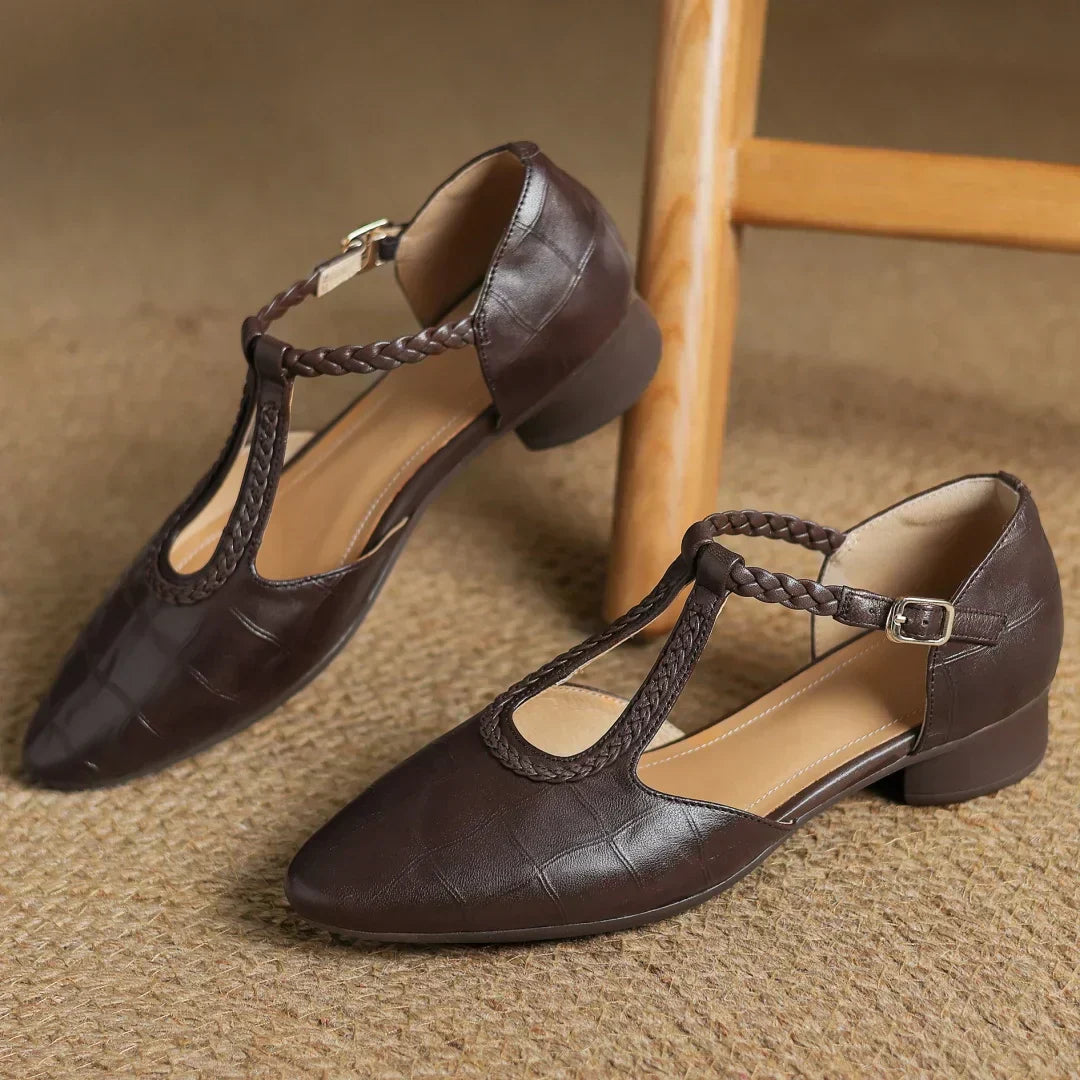 Éliane – Mary Janes en cuir