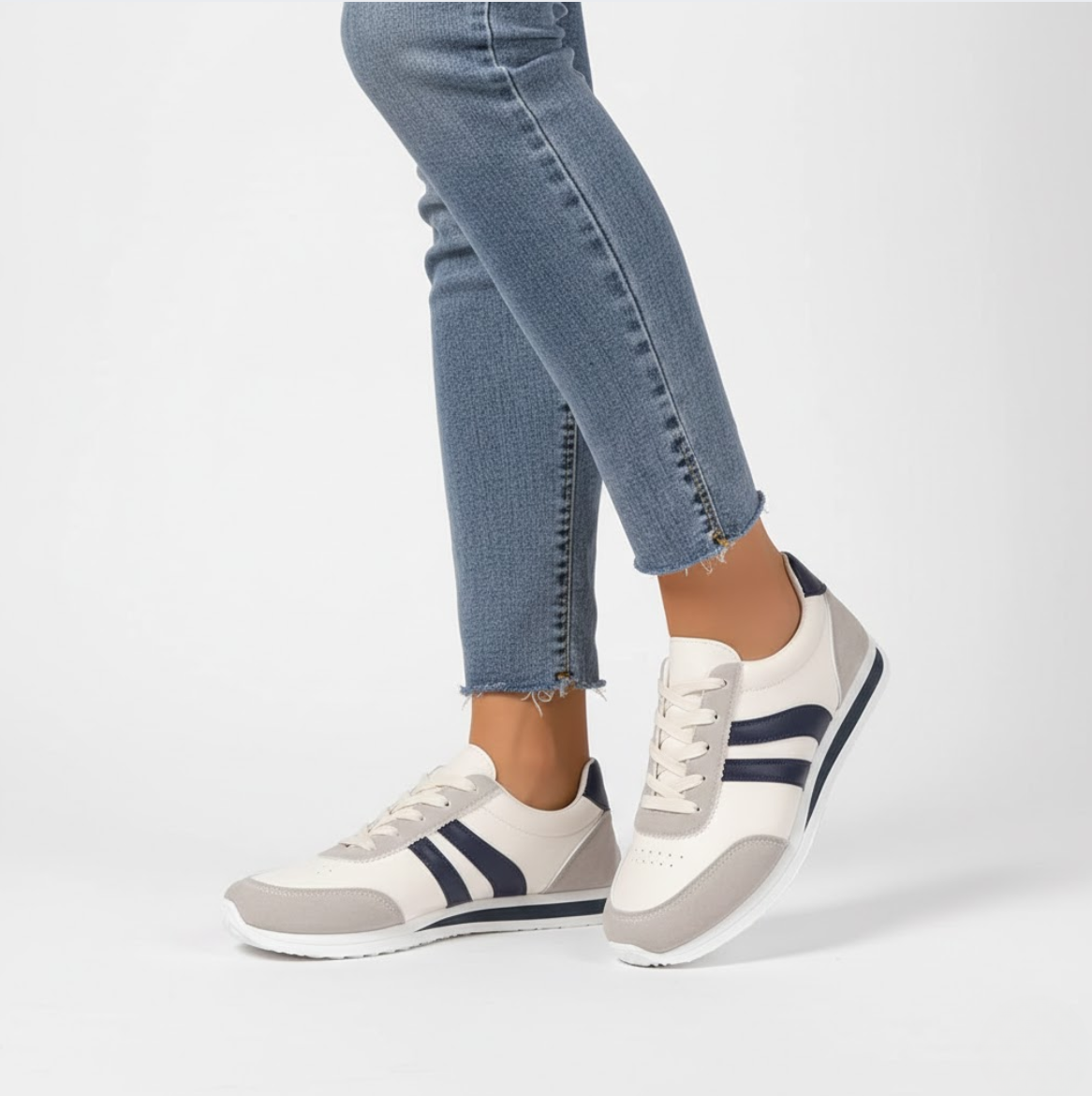 Lucienne™ — Sneakers blanches sportives élégantes confortables