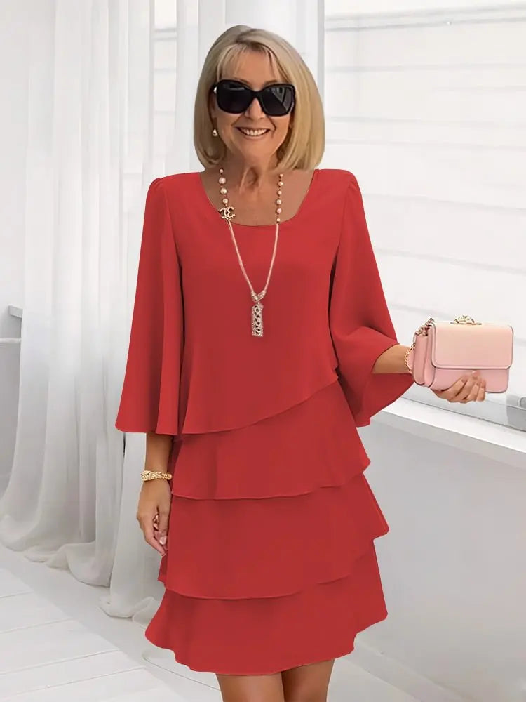 Catherine | Robe Chic avec Détails Volants