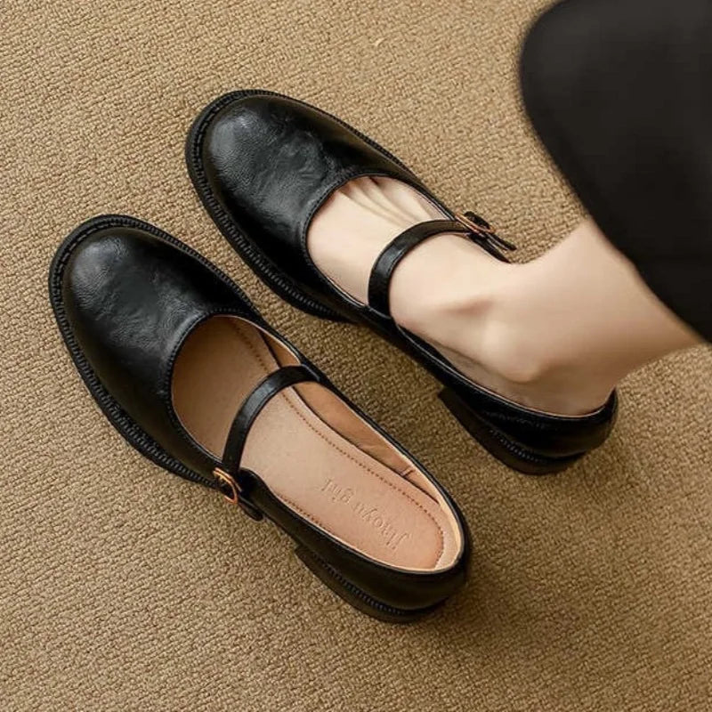 Brigitte – Mary Janes en cuir confort