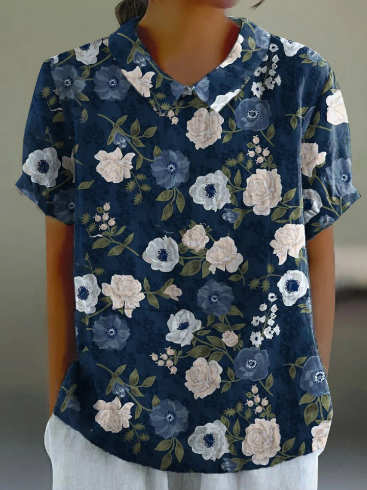 Stellah | Midnight Flower Shirt