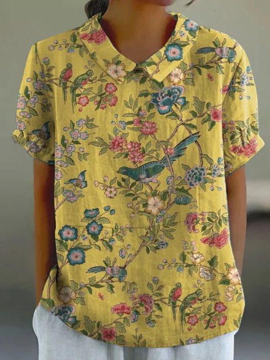 Mila | Sunny Botanical Blouse