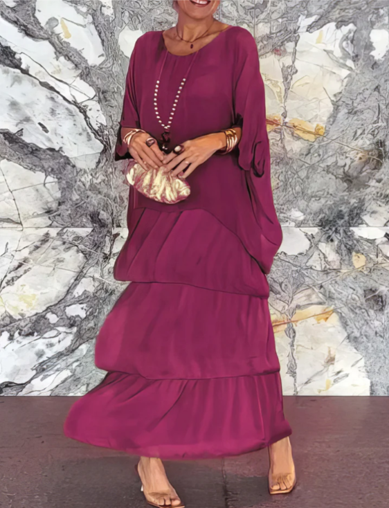Lara – Élégante robe longue et fluide