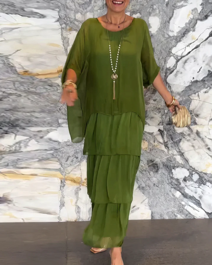 Lara – Robe longue fluide élégante